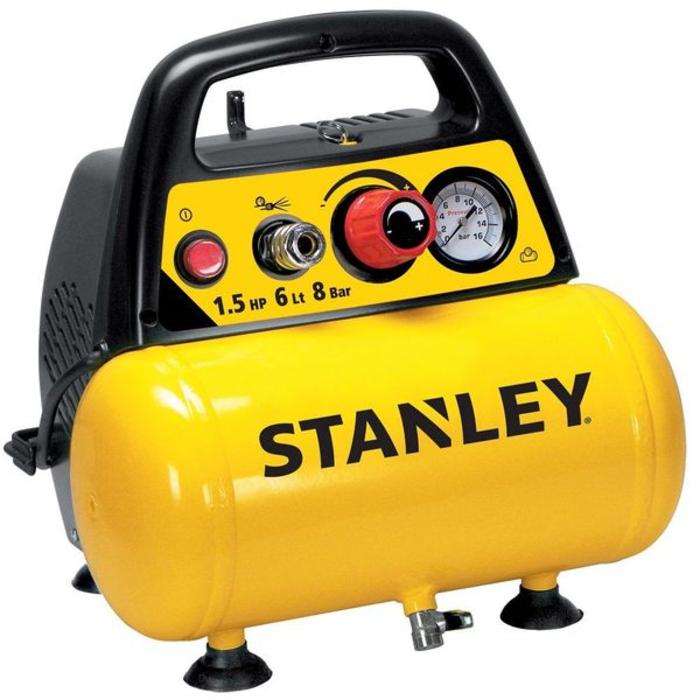 Todoferreteria - Compresor Portatil Sin Aceite 1.5HP 8BAR Stanley  C6BB304STC071