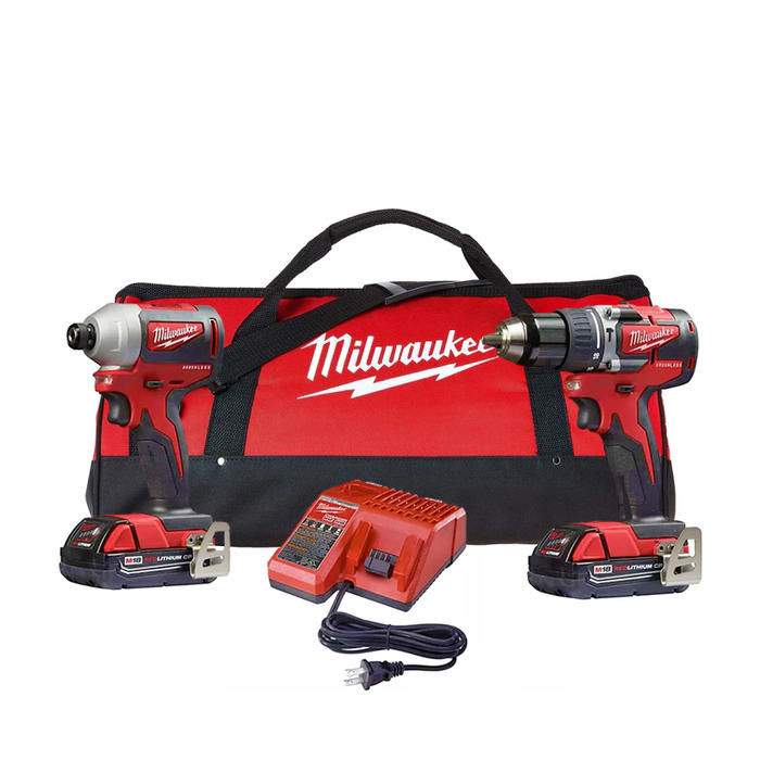 Todoferreteria - Combo Taladro Percutor y Atornillador de Impacto Brushless  Milwaukee 2900-259AX