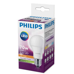 Pack 10 Lamparas LEDBulb Philips 9.5W E27 3000K Blanco Calido