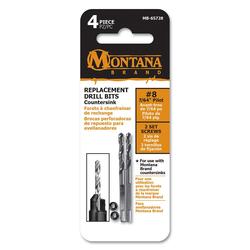 Set de Mechas de Repuesto para Avellanador #8 Montana MB-65728