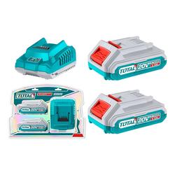 Kit Cargador + 2 Bateras 20V 2Ah Total TFBCPK2212-4