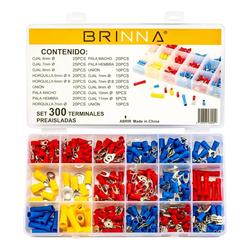 Kit 300 Terminales Preaislados Ojla Pala Horquilla Brinna SPB-300